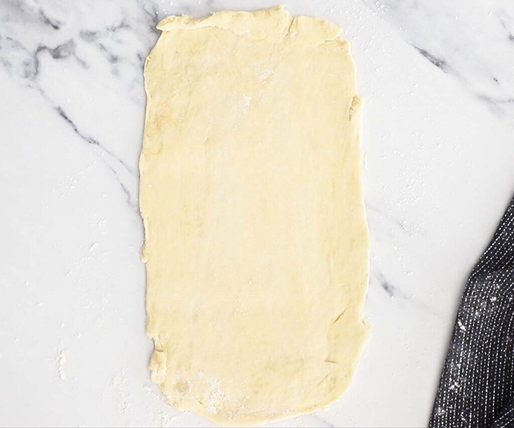 The rough dough rolled out.